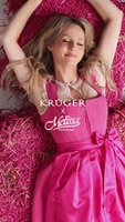 Dirndlbluse Creme transparent Krüger x Melissa Naschenweng, Krüger