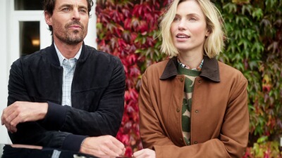 Lange Lederjacke, Brigitte von Schönfels