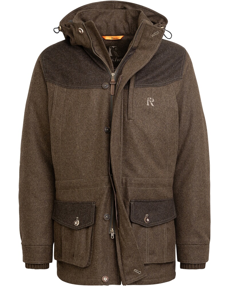 Lodenjacke mit Kapuze