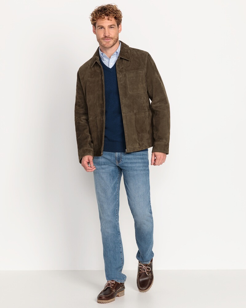 Lederjacke mit Zipper, HIGHMOOR