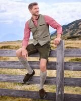 Kurze Lederhose mit Gürtel, Almsach