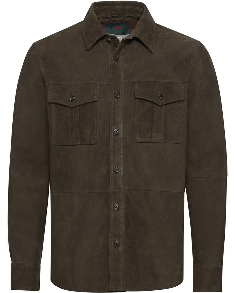 Leder-Overshirt