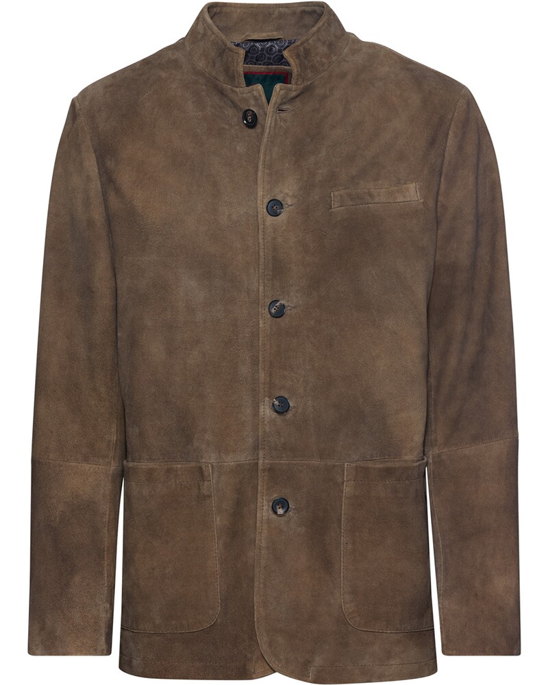 Lederjacke mit Stehkragen