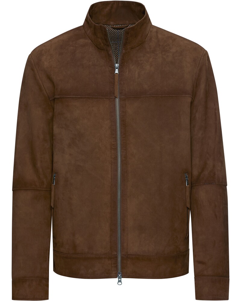 Lederjacke im Blouson-Stil