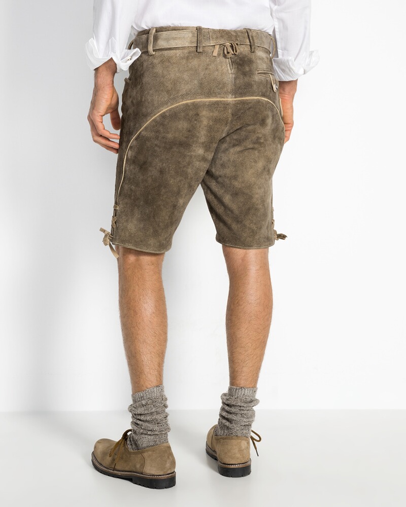 Kurze Lederhose mit Gürtel, Almsach