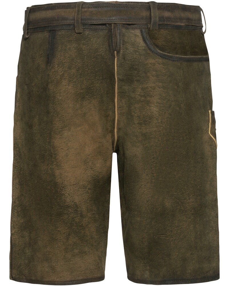 Kurze Lederhose mit Hirschkopf, Almsach