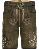 Kurze Lederhose mit Hirschkopf, Almsach