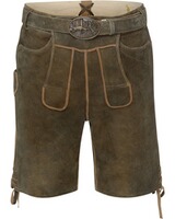 Kurze Lederhose mit Gürtel, Almsach
