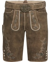 Kurze Lederhose mit Gürtel, Krüger Buam