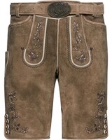 Kurze Lederhose mit Gürtel, Krüger Buam