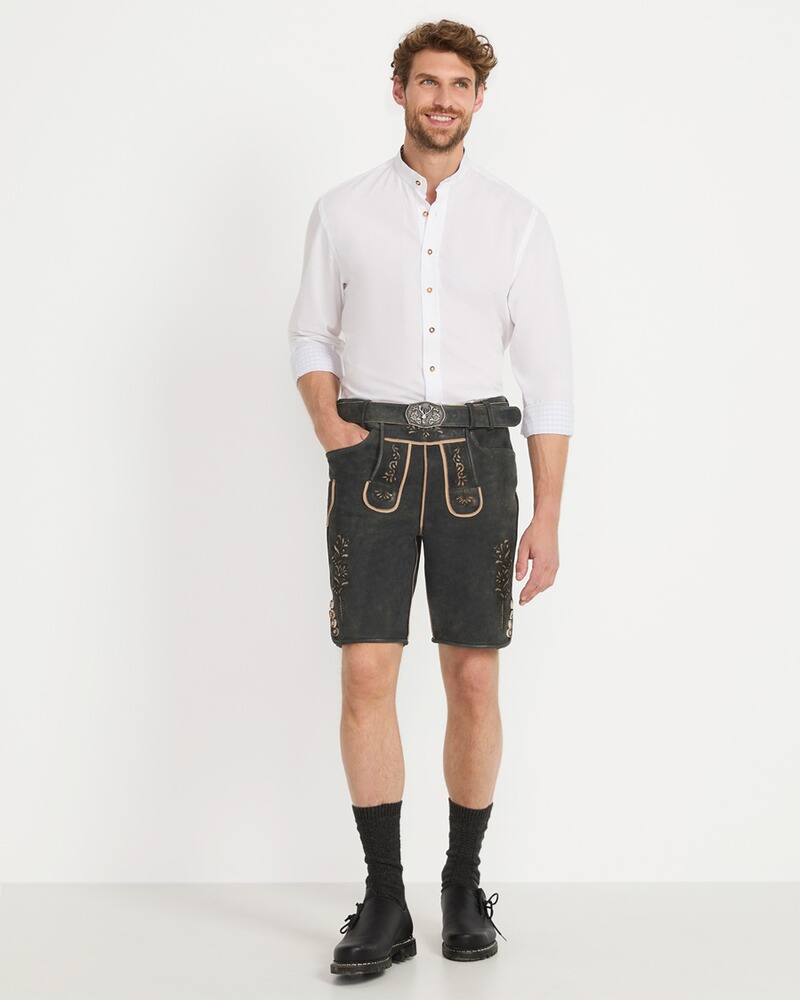 Kurze Lederhose mit Stickerei, Luis Steindl