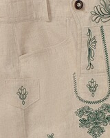 Kurze Leinen-Trachtenhose, Almsach