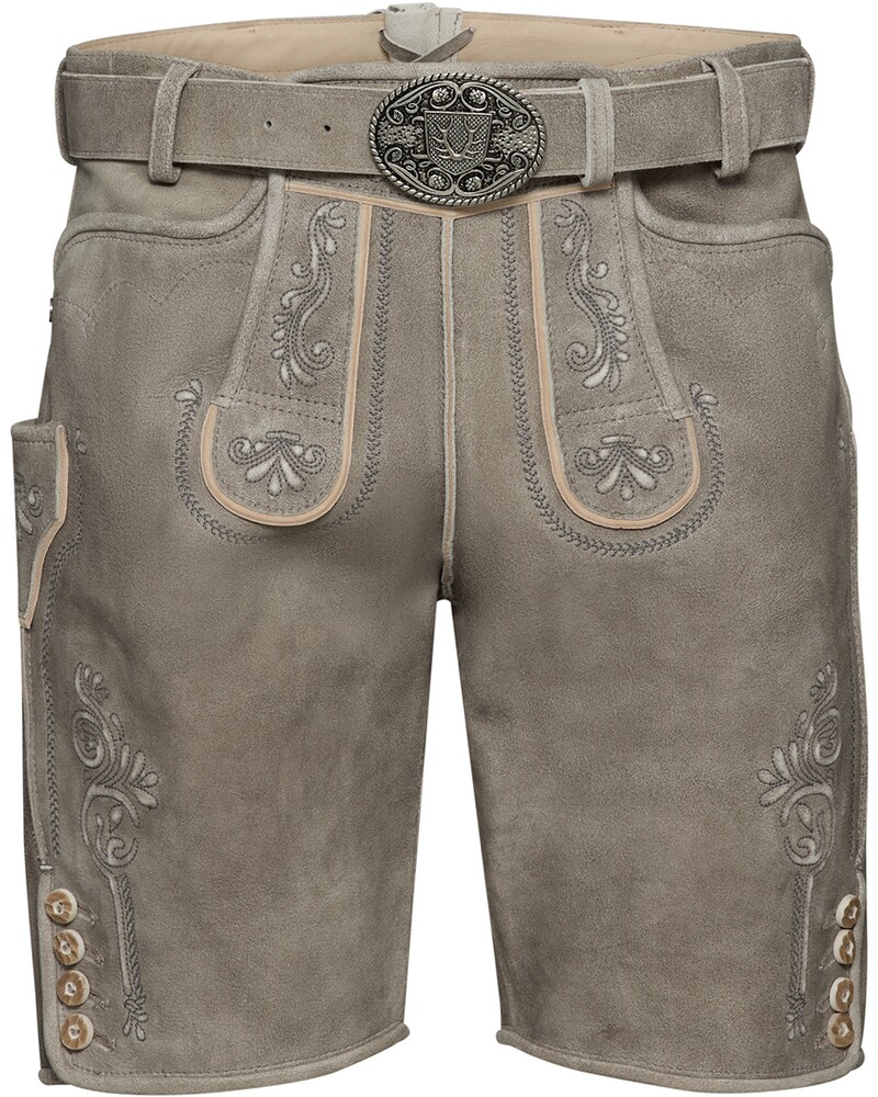 Kurze Lederhose mit Gürtel