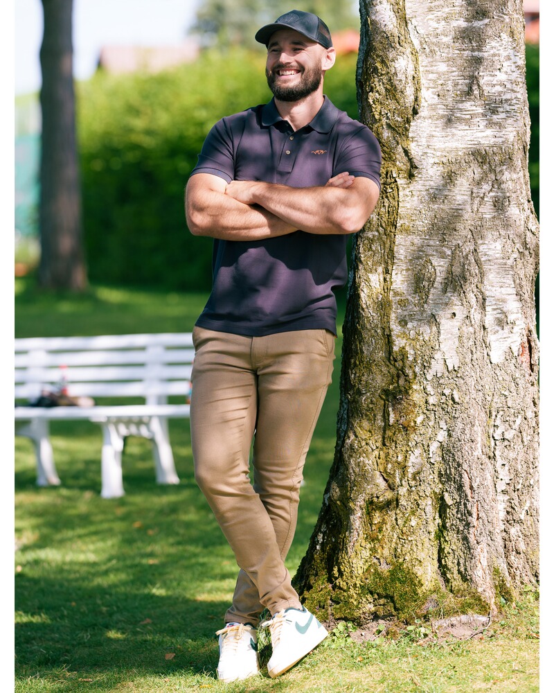 Poloshirt Solid 25, Blaser Outfits