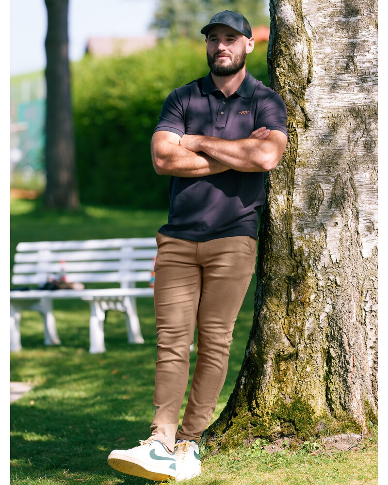 Poloshirt Solid 25, Blaser Outfits