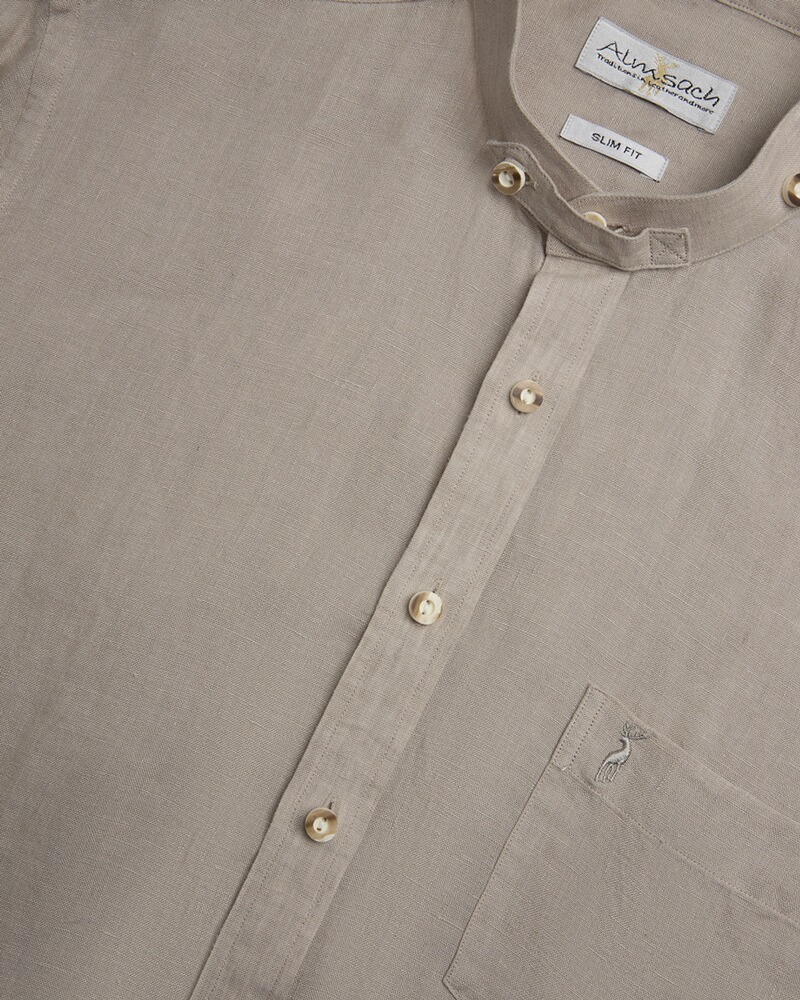 Slim Fit Leinenhemd, Almsach