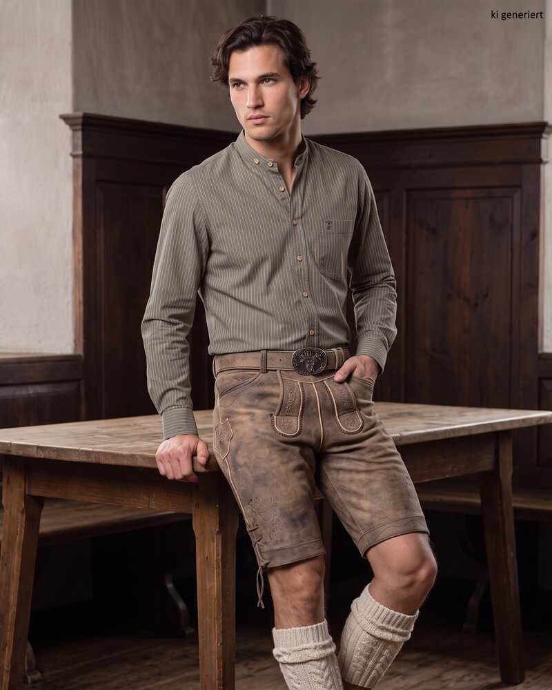 Streifenhemd Basic Fit, Almsach