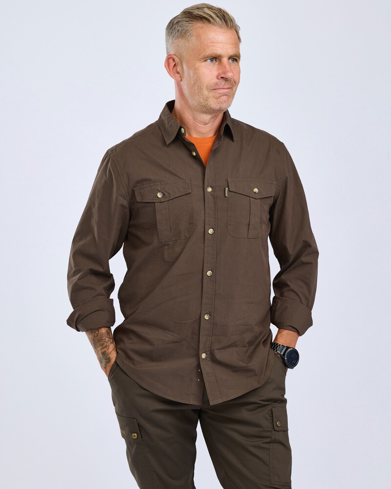 Hemd InsectSafe Poplin, Pinewood
