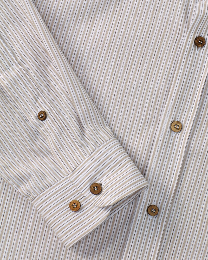 Stehkragen-Streifenhemd, Hammerschmid