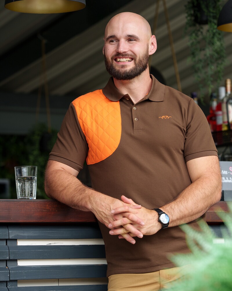 Poloshirt Shooting Patch, Blaser Outfits