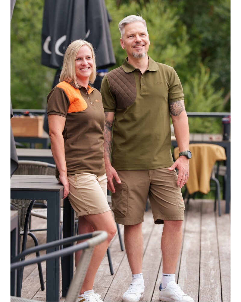 Poloshirt Shooting Patch, Blaser Outfits