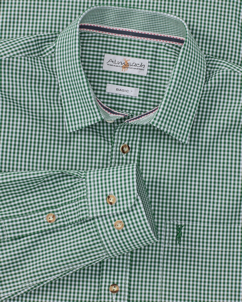 Trachtenhemd in Vichykaro, Almsach