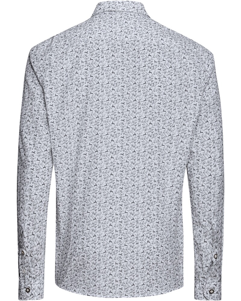 Trachtenhemd mit Hirschdruck, pure