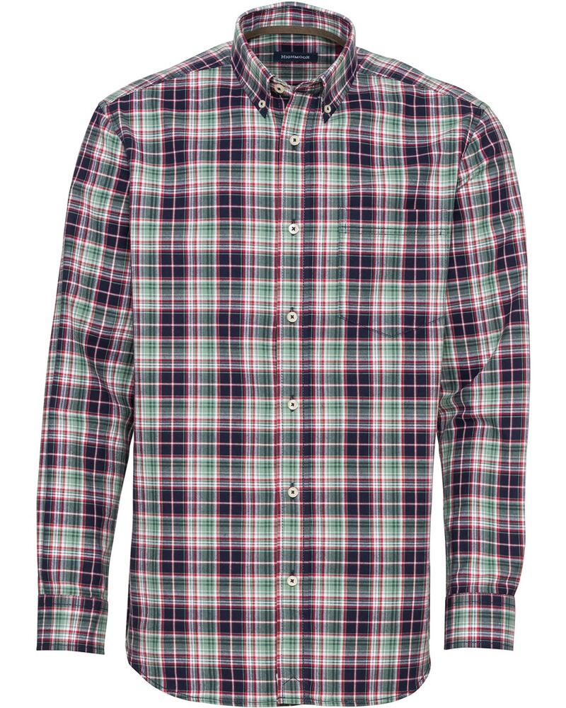 Set: V-Pullover & Karohemd, HIGHMOOR