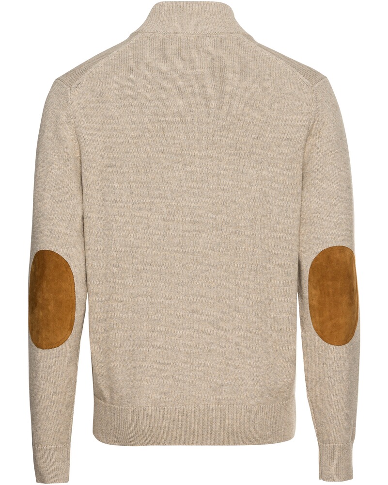 Cardigan mit Lederdetails, HIGHMOOR