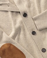 Cardigan mit Lederdetails, HIGHMOOR