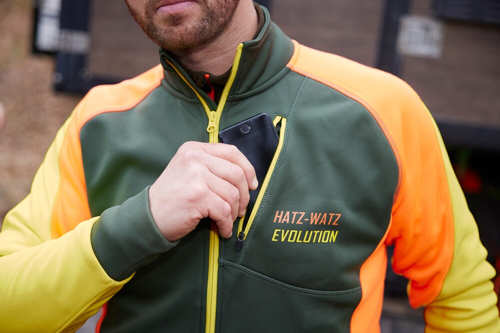 Powerstretch-Fleecejacke Hatz-Watz, Parforce Protective