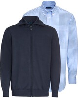 Set: Zipperjacke + Hemd in Vichykaro, HIGHMOOR