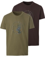 T-Shirts 2er-Pack Bock Camo, Parforce Essential