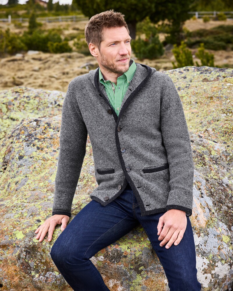 Strickjacke mit Kapuze, REITMAYER