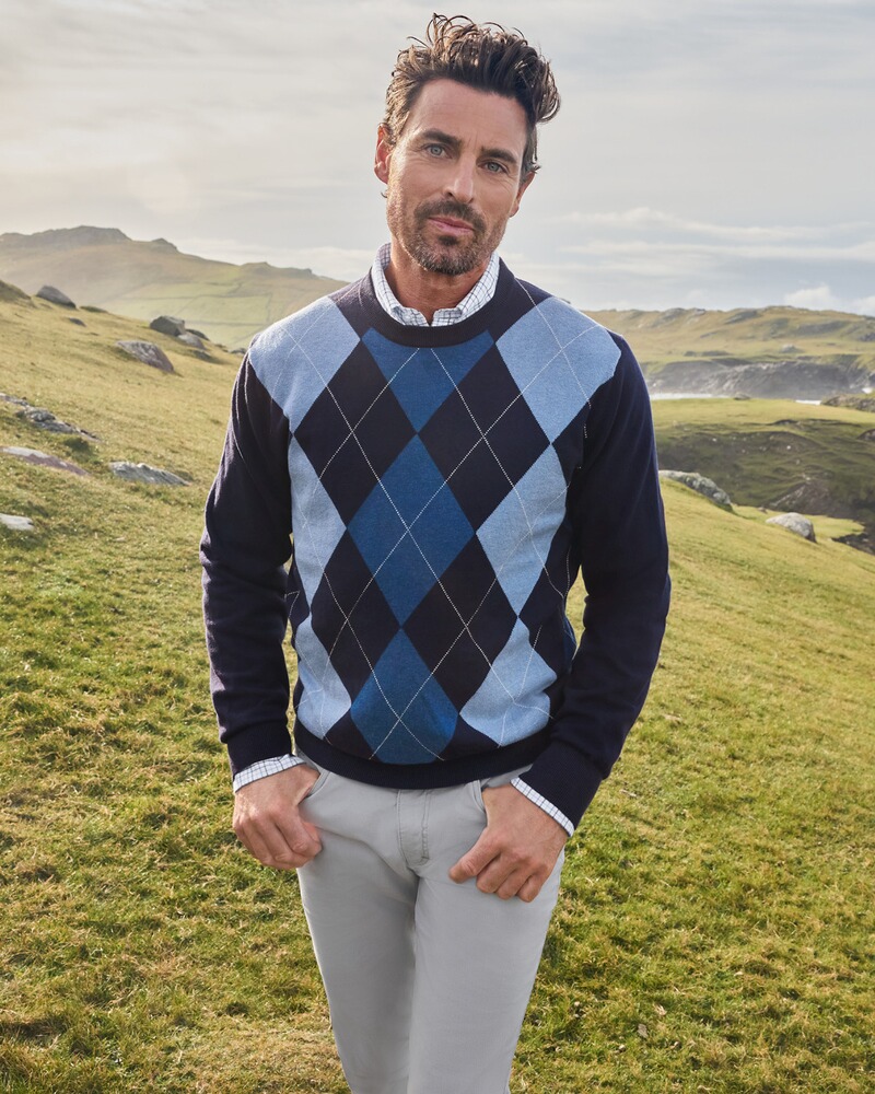 Pullover mit Argyle-Muster, HIGHMOOR