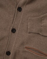 Cardigan mit Lederdetails, HIGHMOOR