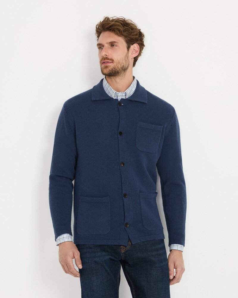 Strickjacke mit Hemdkragen, REITMAYER