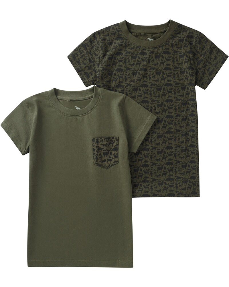 2er-Set Kinder T-Shirt Waldtiere, Parforce Essential