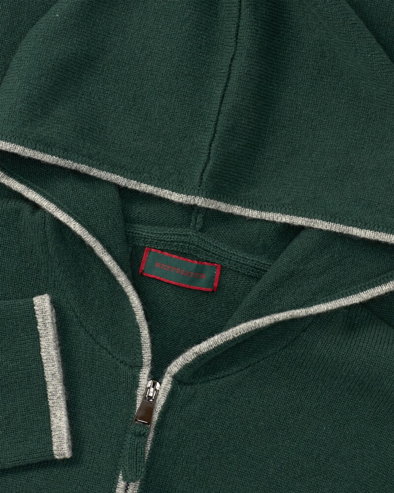 Kapuzenstrickjacke mit Zipper, REITMAYER