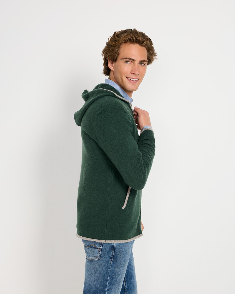 Kapuzenstrickjacke mit Zipper, REITMAYER