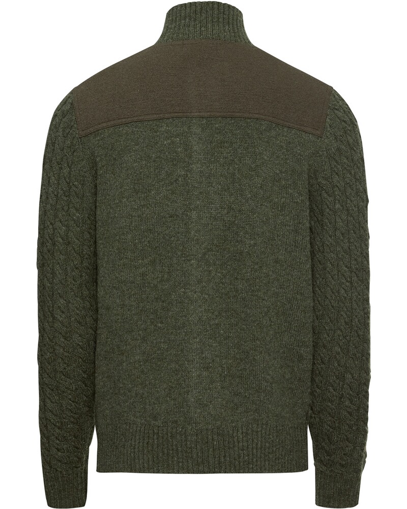 Zopfstrickjacke mit Kontrastdetails, REITMAYER