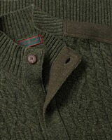 Zopfstrickjacke mit Kontrastdetails, REITMAYER