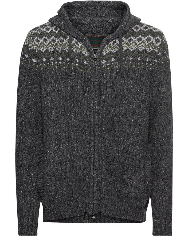 Jacquard-Strickjacke