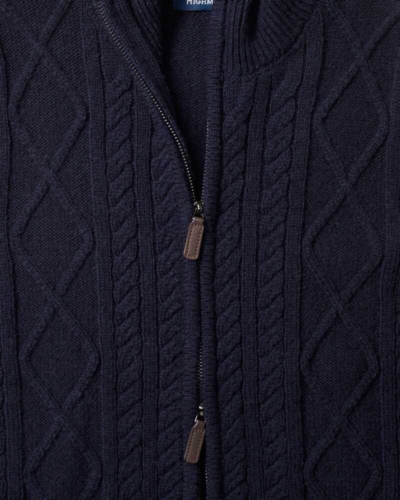 Strickweste mit Reissverschluss, HIGHMOOR