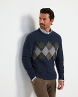Argyle-Strickpullover, HIGHMOOR