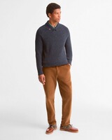 Schalkragen-Pullover Essentials Fleck, Barbour