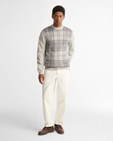Rundhals-Pullover Mineral Tartan, Barbour