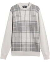 Rundhals-Pullover Mineral Tartan, Barbour