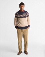 Pullover Tisbury Fairisle Crew Neck, Barbour