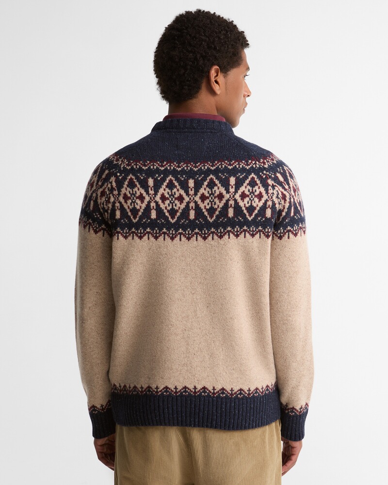 Pullover Tisbury Fairisle Crew Neck, Barbour